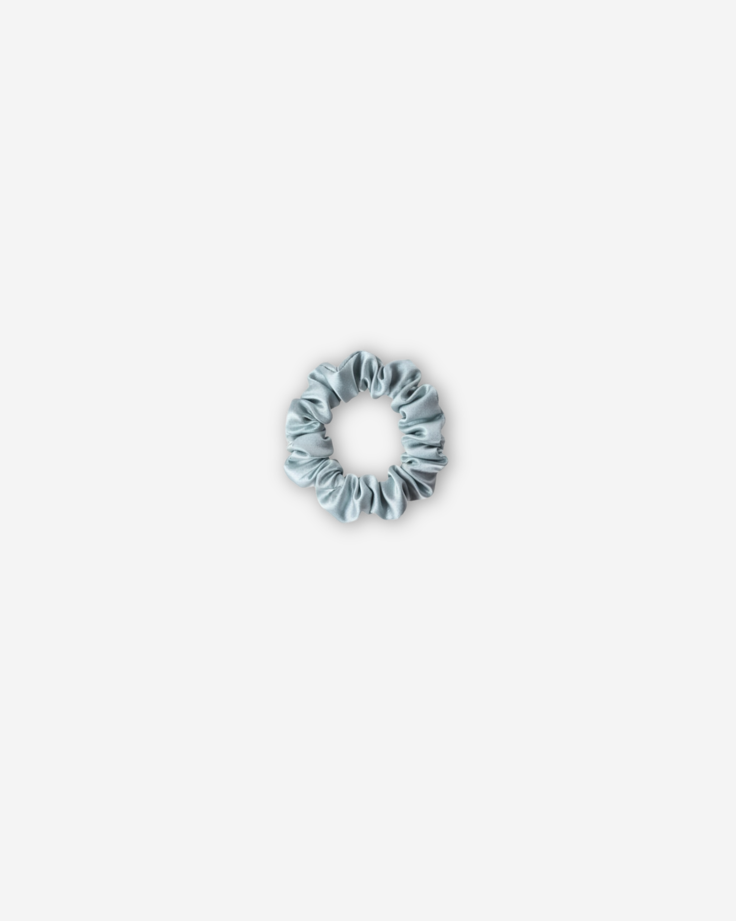 Silk Scrunchie (Small) - Powder Blue