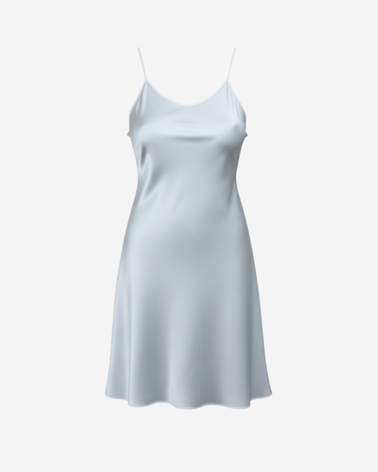 Silk Sleep Dress - Powder Blue