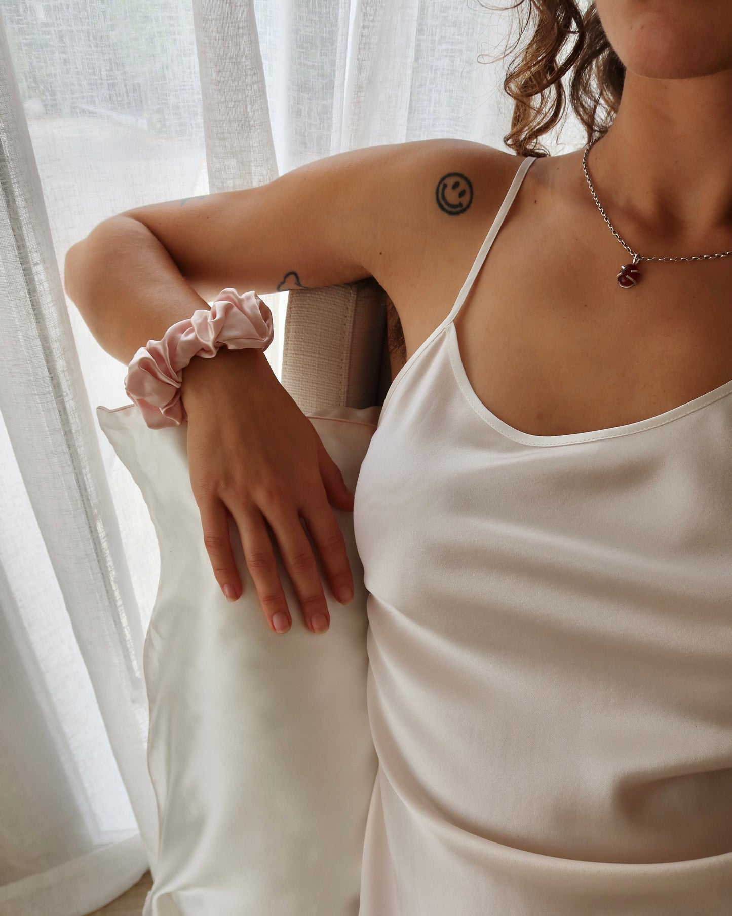 Silk Sleep Dress - Heavenly Pink