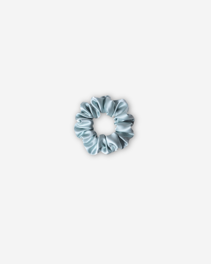 Silk Scrunchie (Medium) - Powder Blue