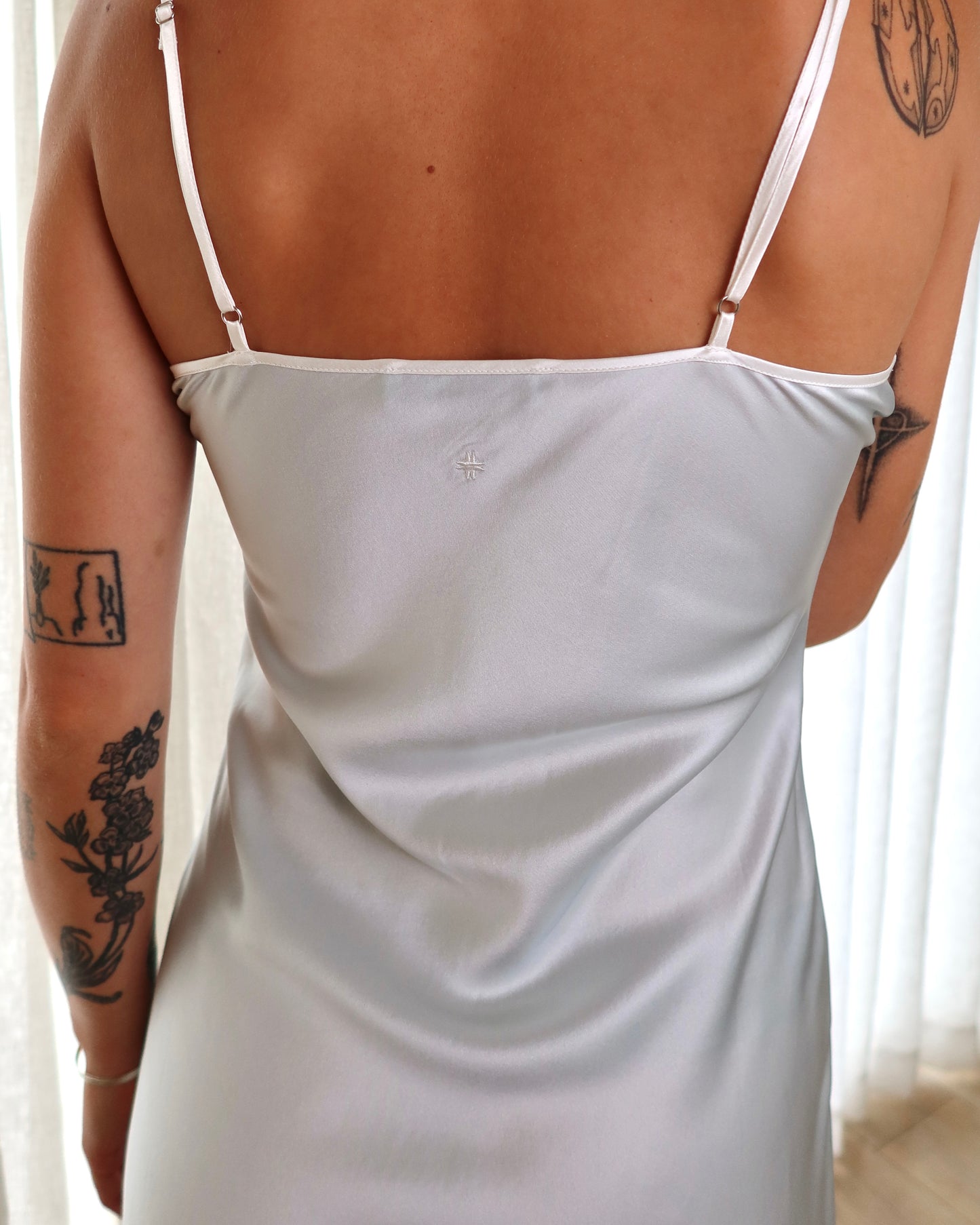 Silk Sleep Dress - Powder Blue